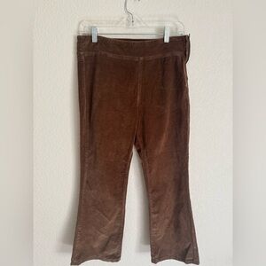 FREE PEOPLE in my feelings cropped corduroys brown size small